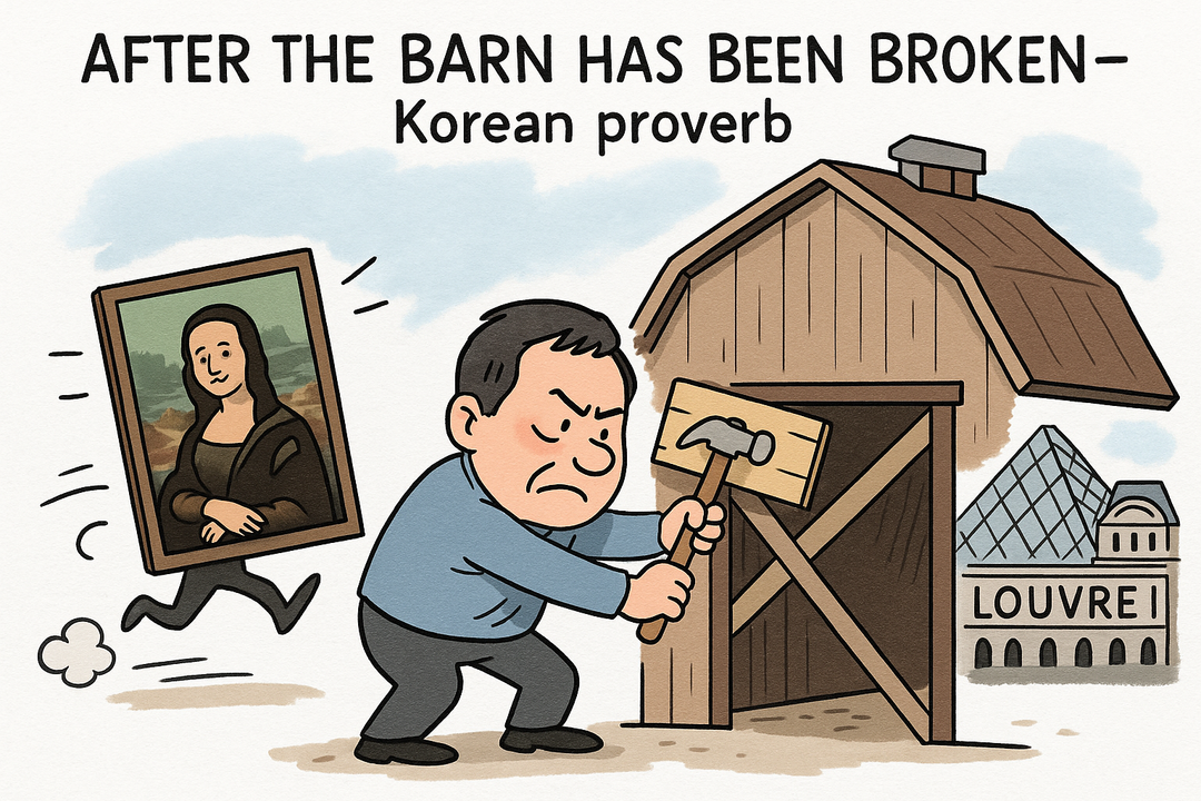 After the Louvre Heist — A Lesson from a Korean Proverb: Even after losing the cow, fix the barn.